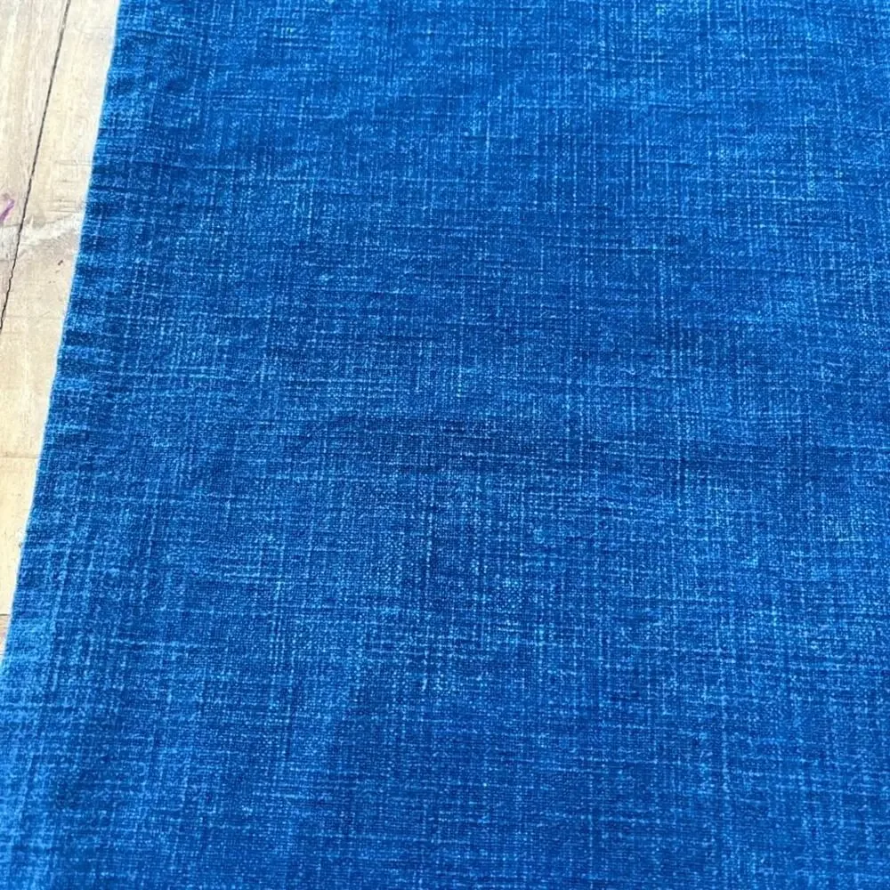 Pottery Barn Fringed Chambray Runner 108